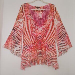 Mushbaby Sienna Rose Lightweight Sheer Animal Print Size Medium